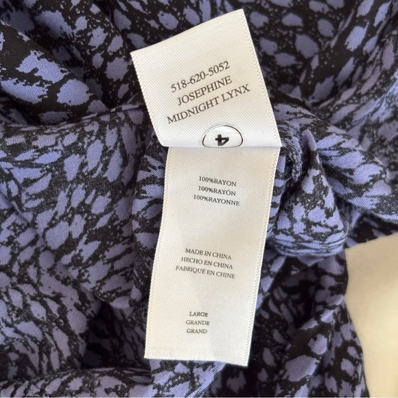 Rails Josephine Midnight Lynx Button Front Shirt Large - Picture 8 of 9